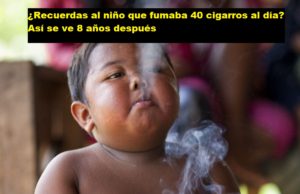 La increíble transformación del niño que fumaba 40 cigarros al día 13 años después
